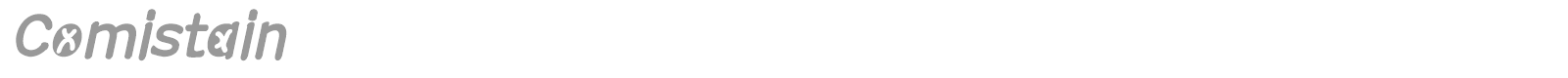 Comistain font preview